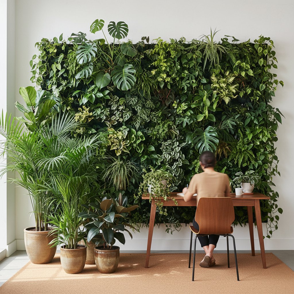 Биофильный дизайн: как большое количество растений влияет на ваше здоровье и производительность