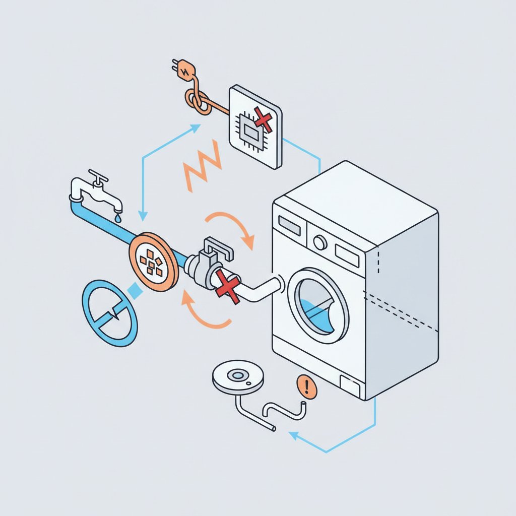 чому пральна машина не закачує воду
