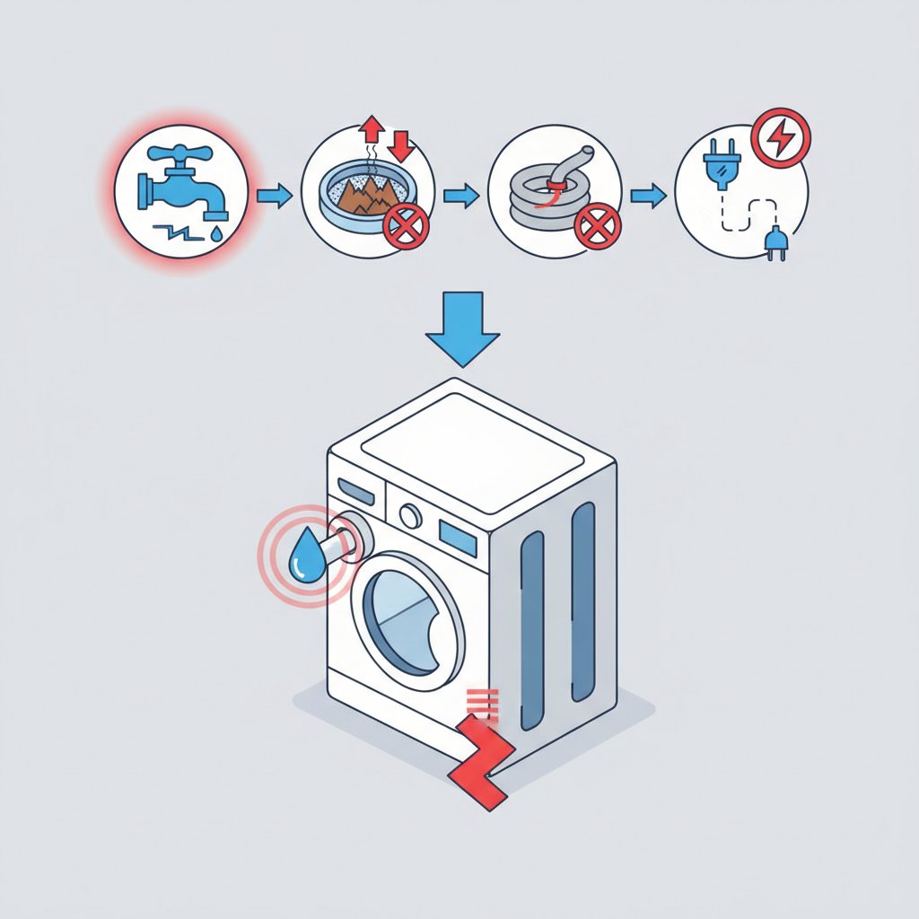чому пральна машина не закачує воду