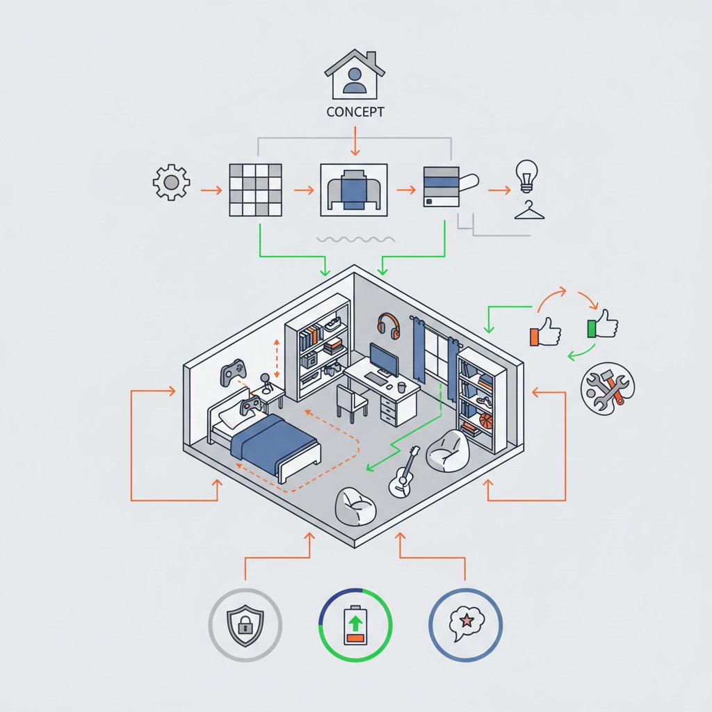 дизайн комнаты для подростка парня