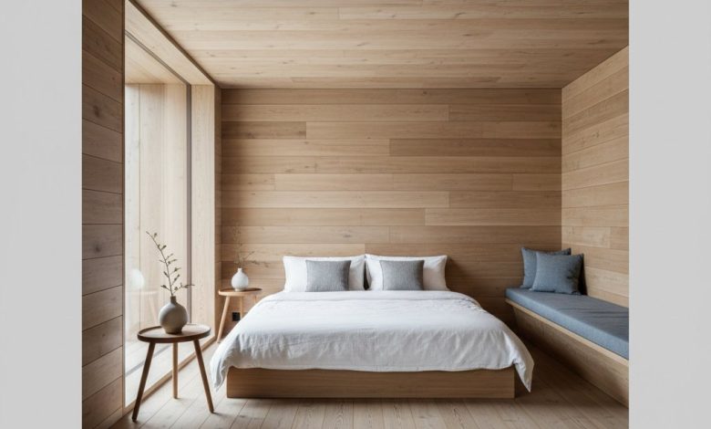 дизайн кімнати з дерев яної вагонки