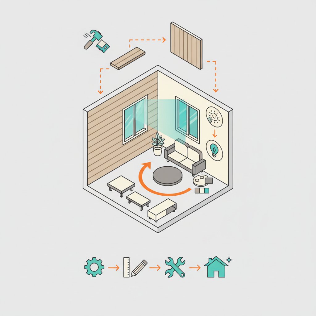 дизайн кімнати з дерев яної вагонки