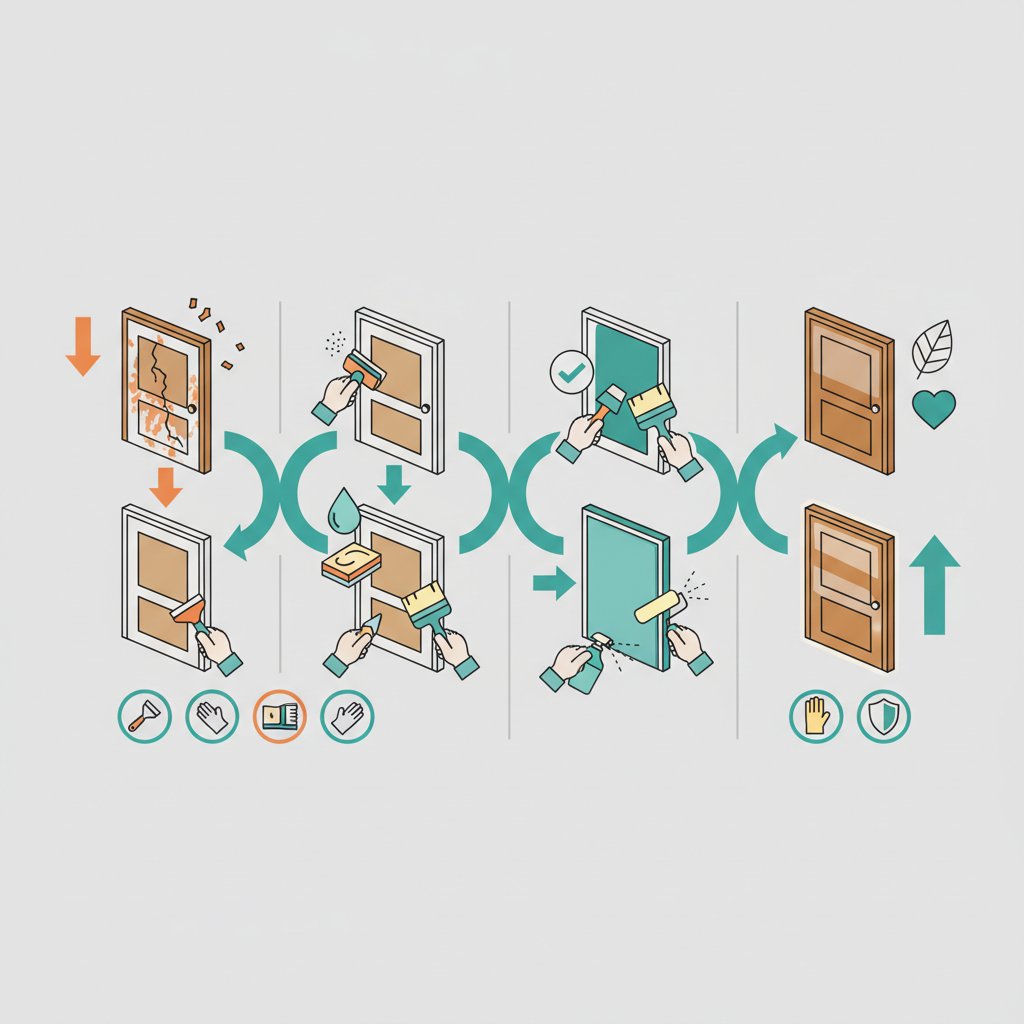 Покрокова реставрація старих дверей: як подарувати друге життя дереву власноруч