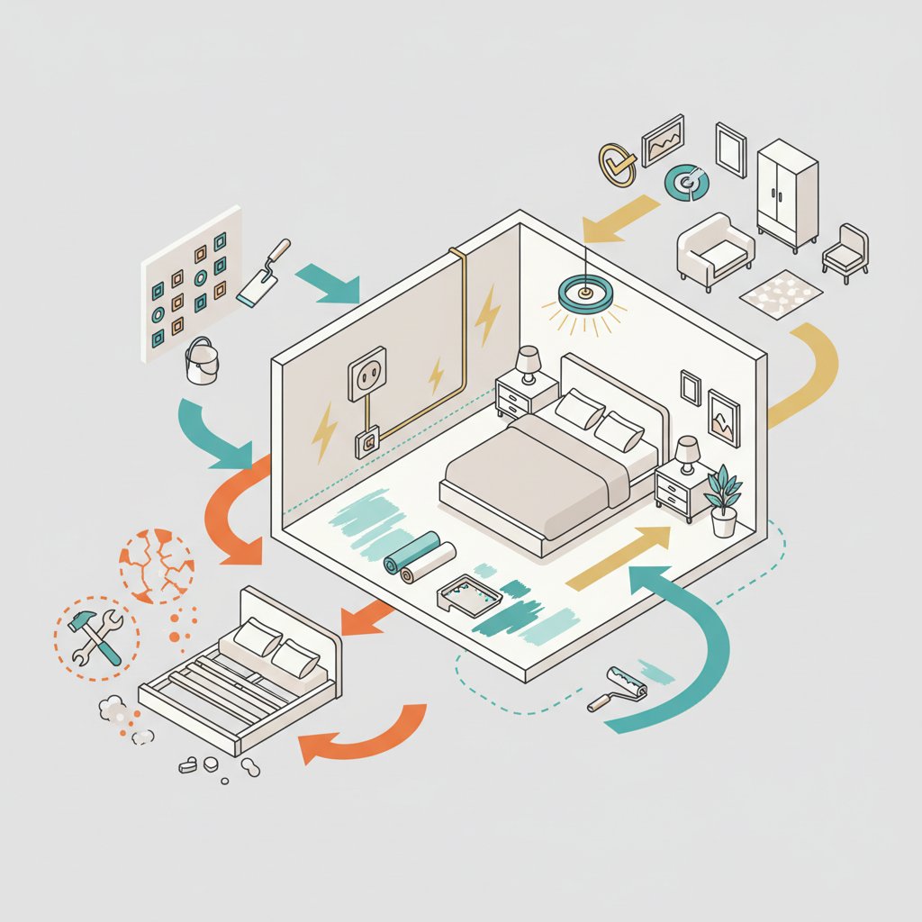 сучасний ремонт спальні