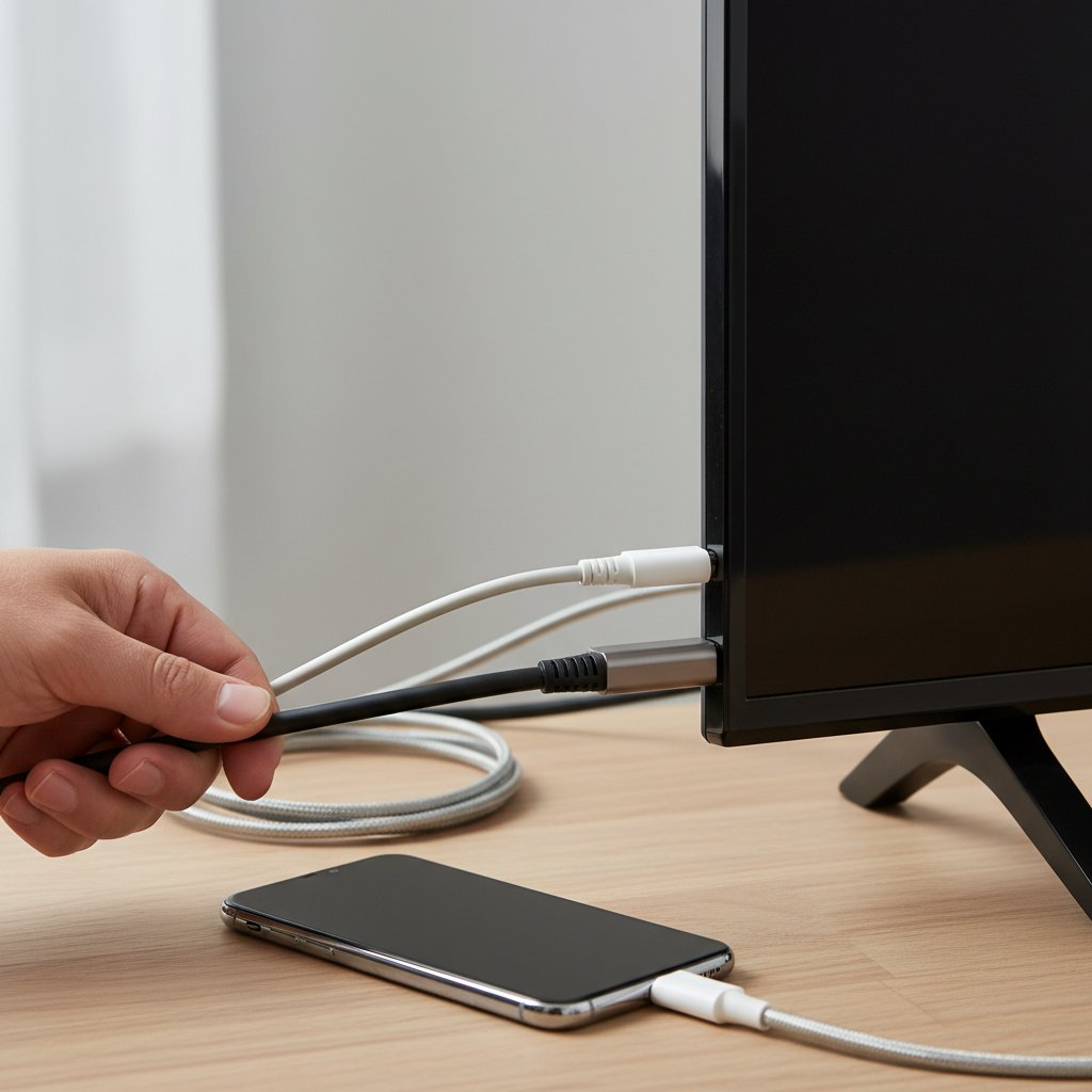 как подключить телефон к телевизору