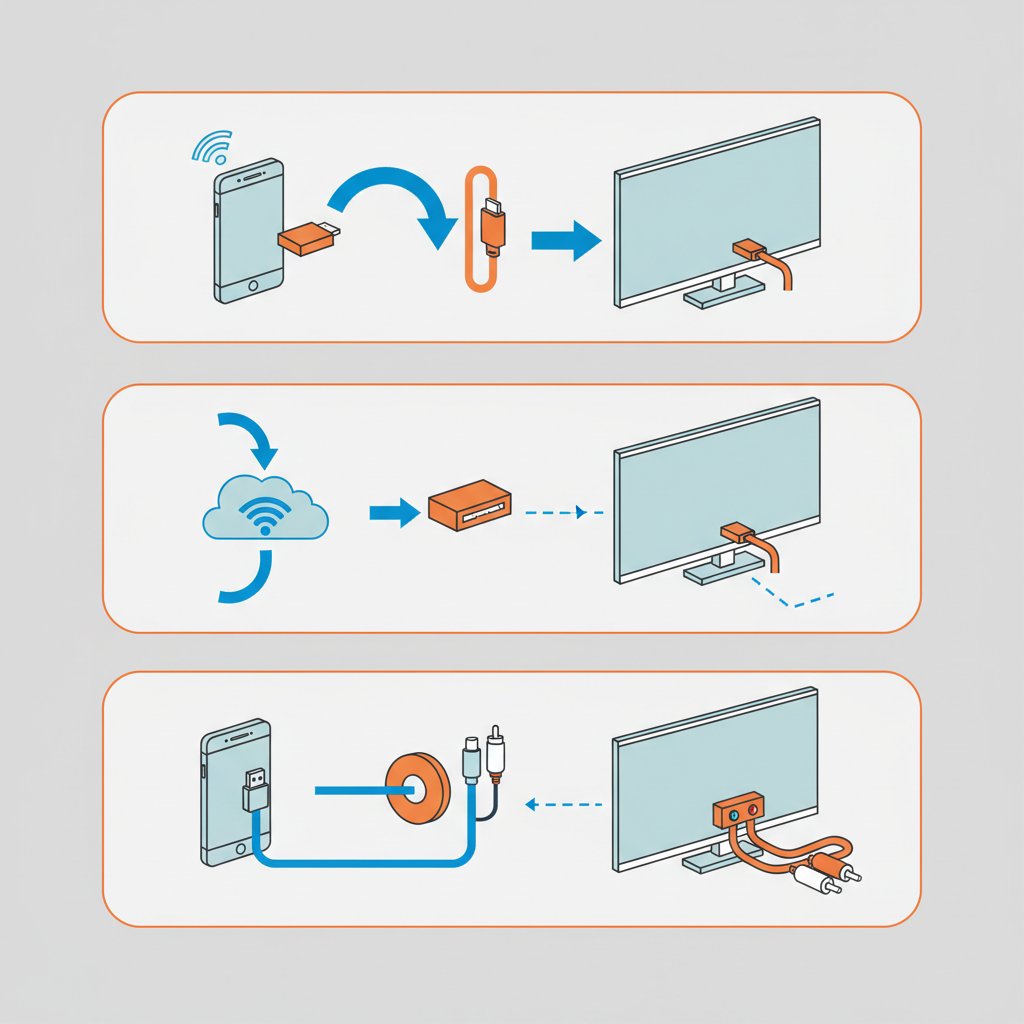 как подключить телефон к телевизору