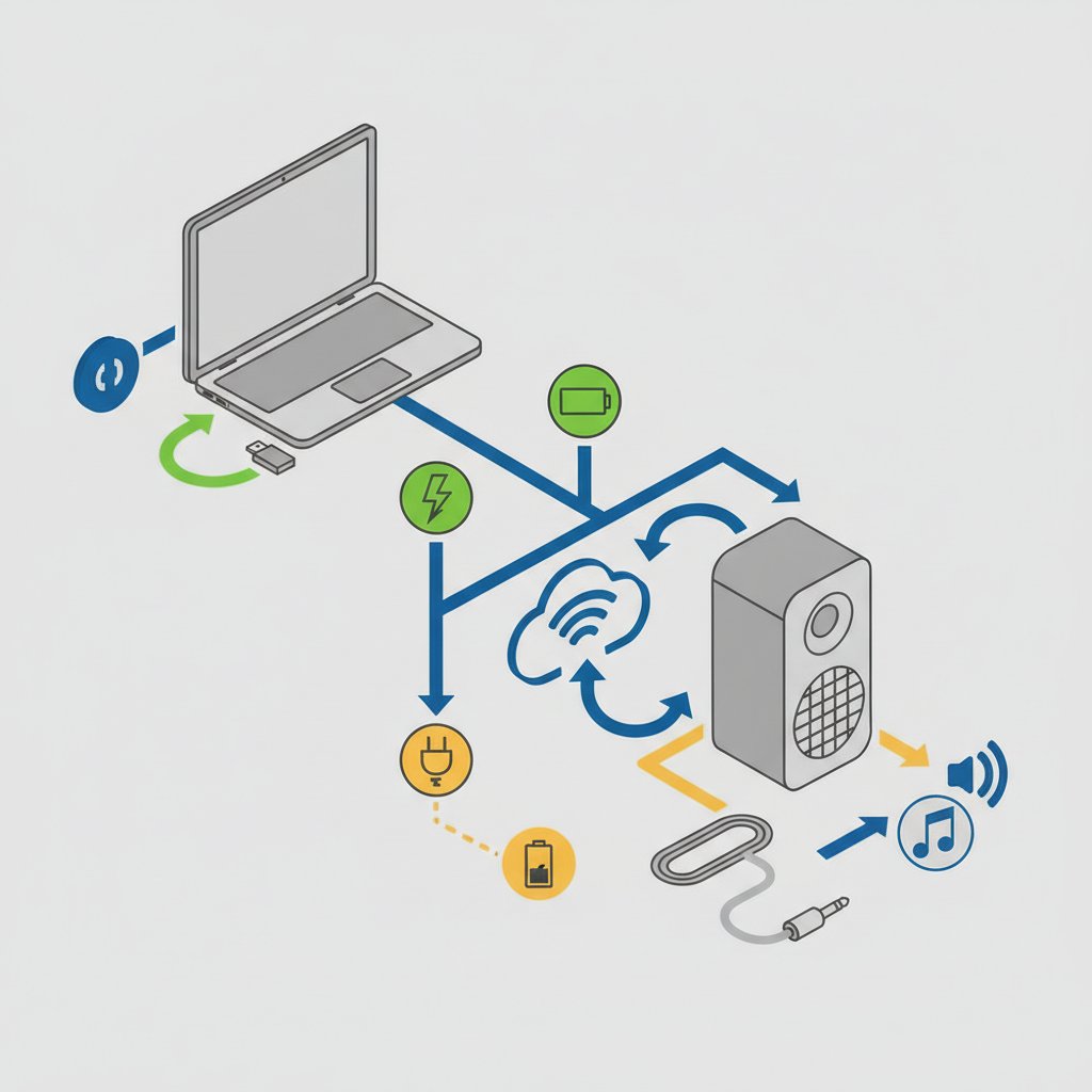 як підключити колонку до ноутбука