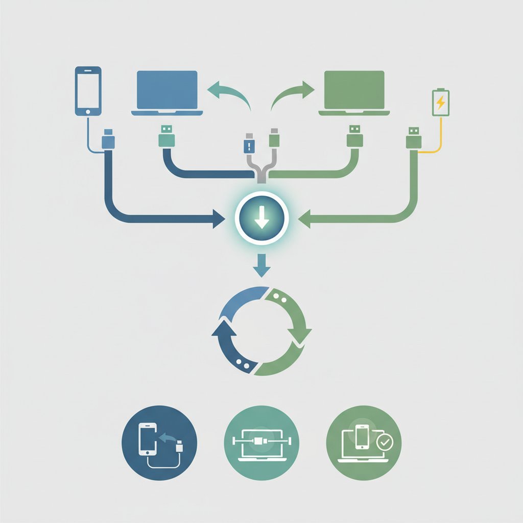 как подключить телефон к ноутбуку