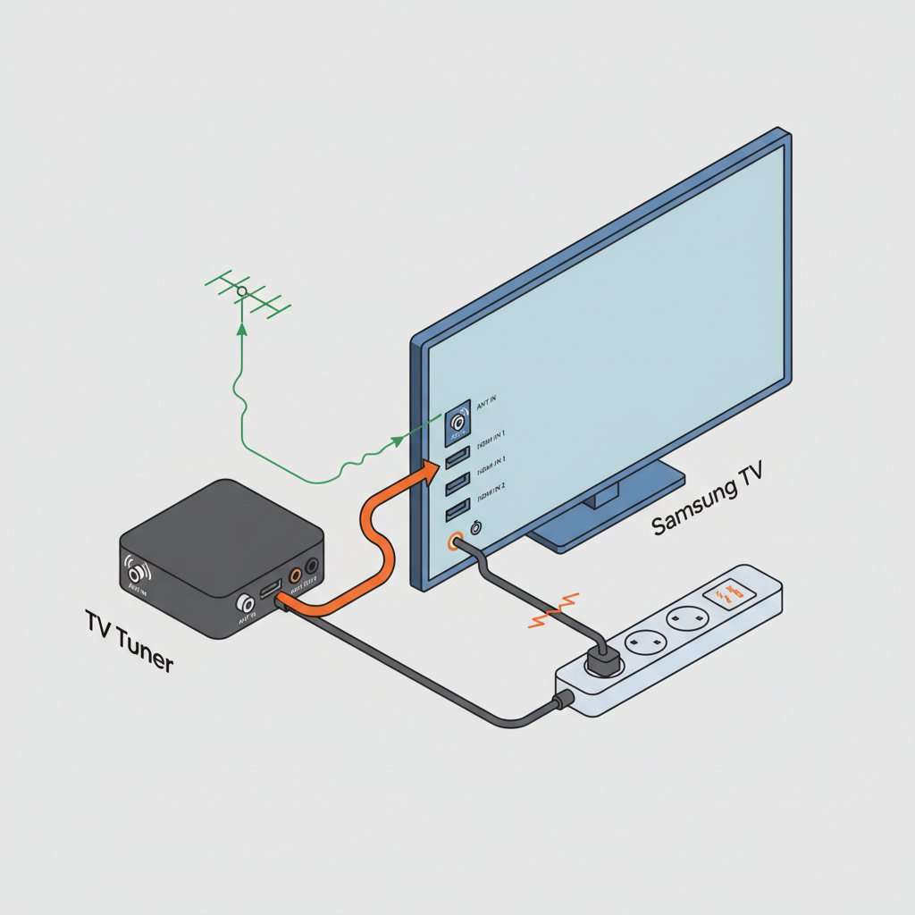 как подключить тюнер к телевизору самсунг