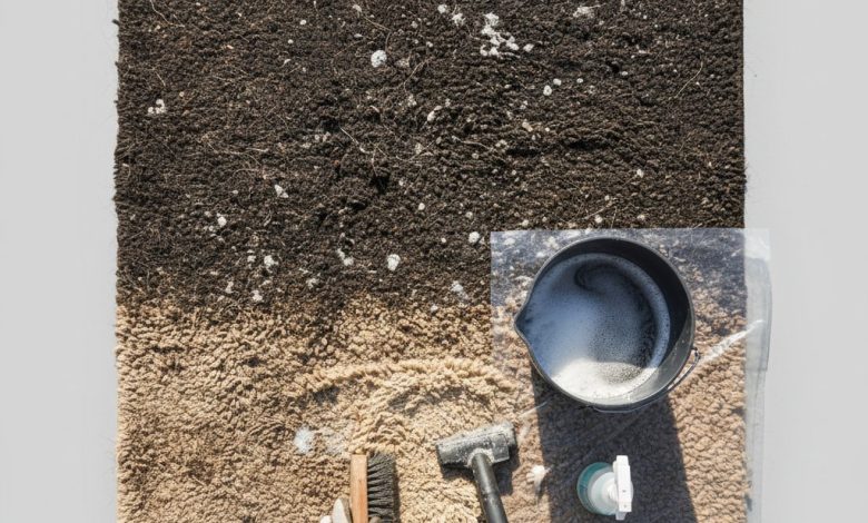 як почистити дуже брудний килим