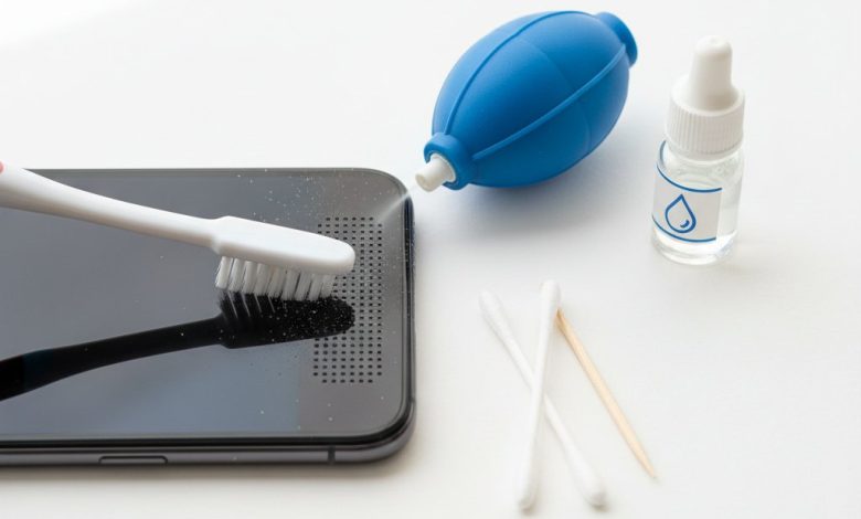 как почистить динамик в телефоне