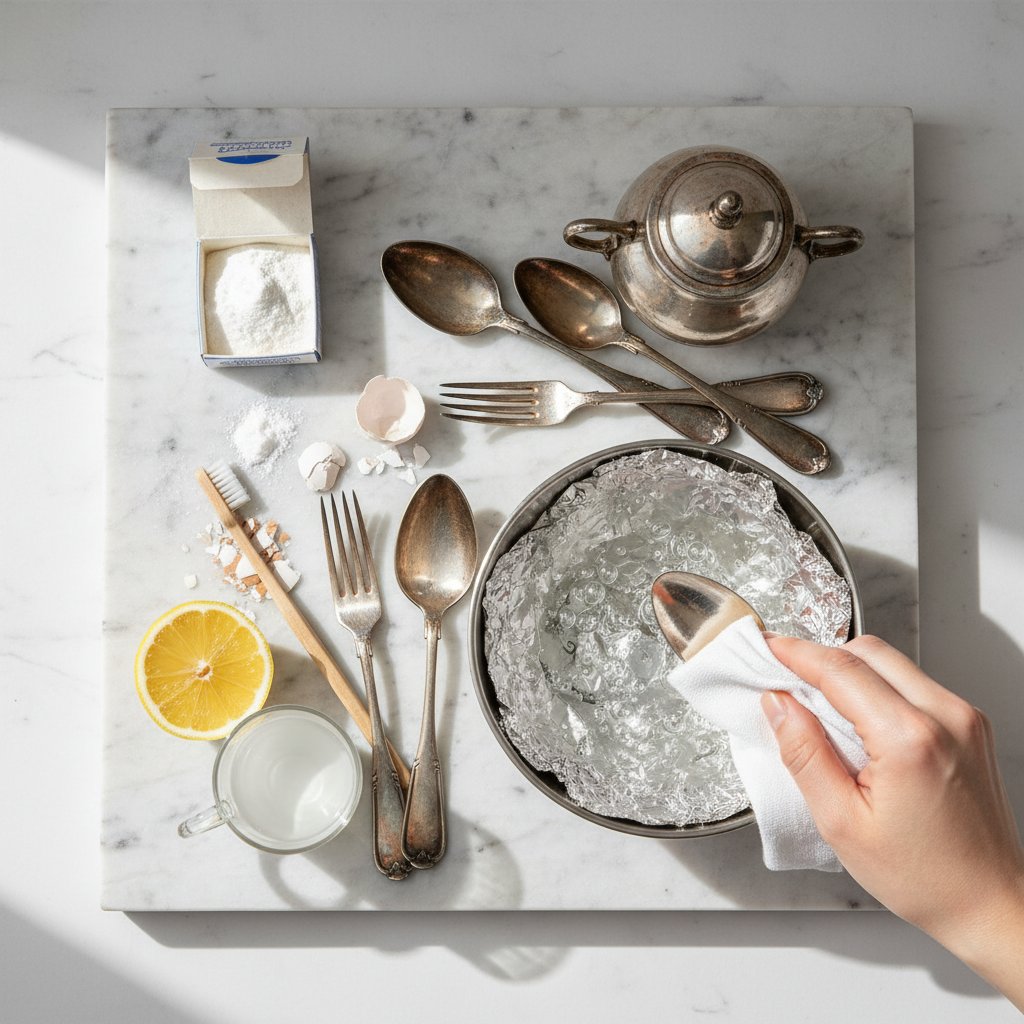 как почистить мельхиор