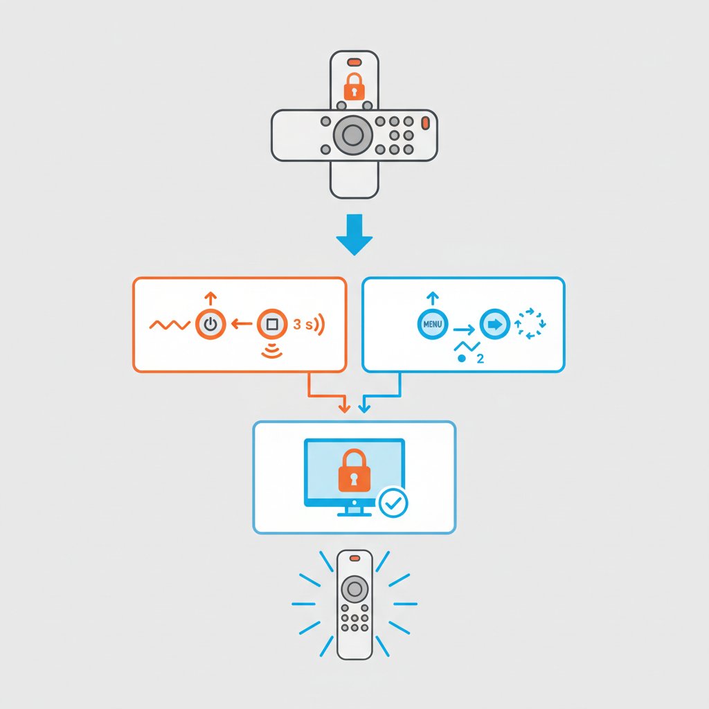 как разблокировать пульт от телевизора