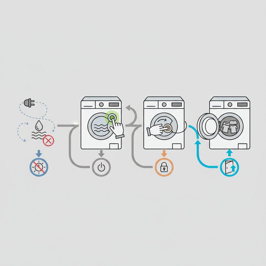 как открыть стиральную машину