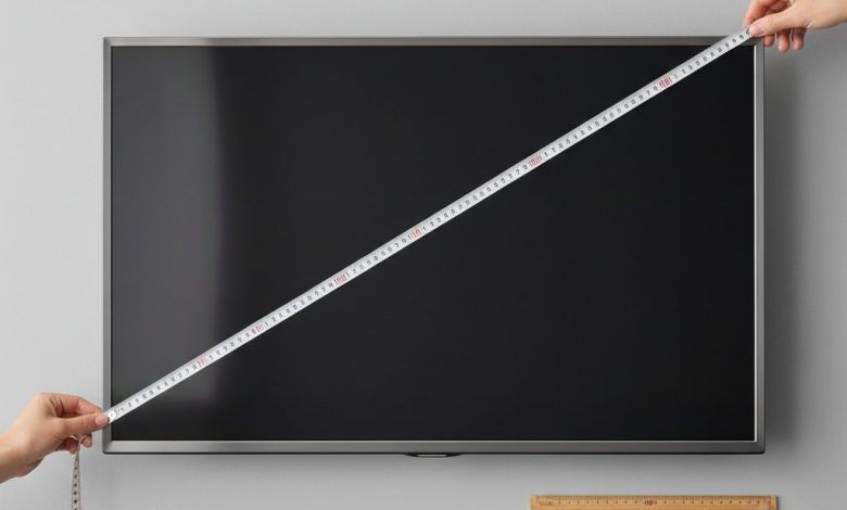 как определить диагональ телевизора