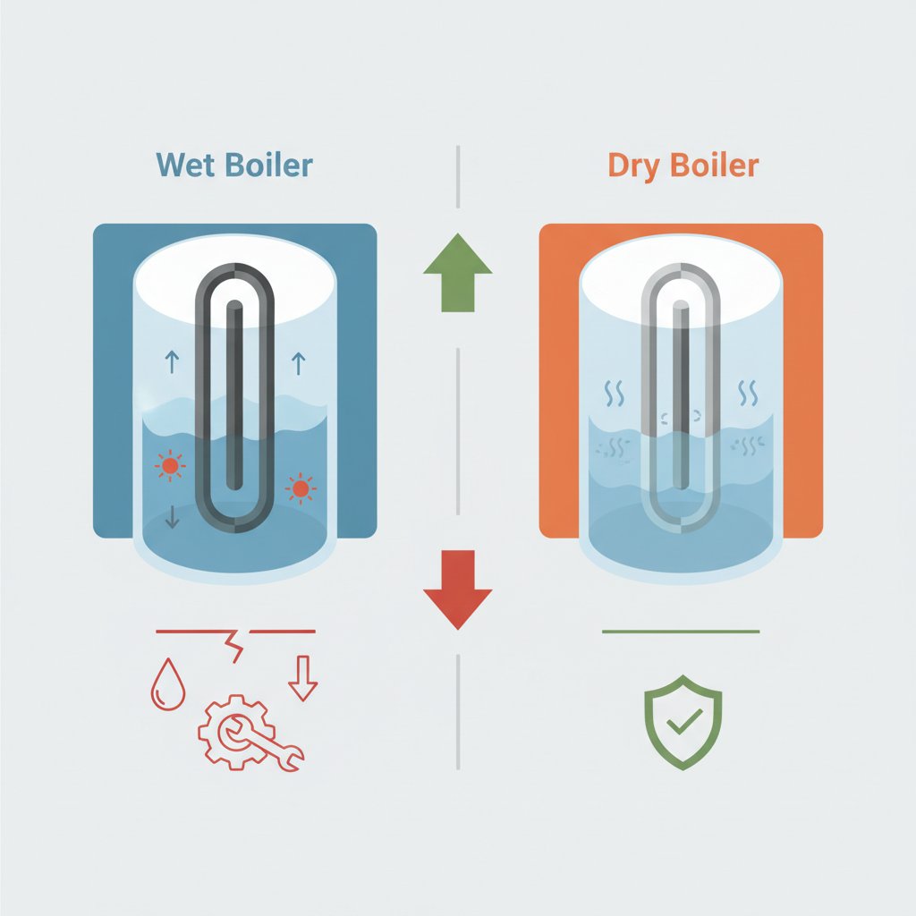 який бойлер кращий сухий чи мокрий